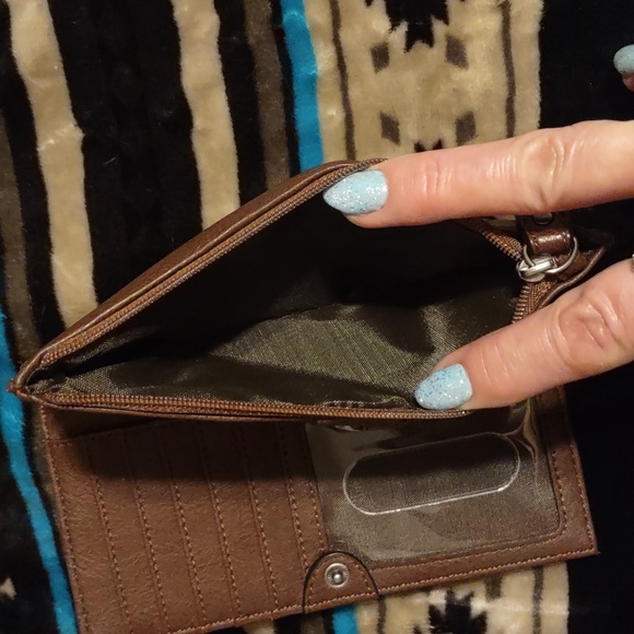 Tony Lama. Cognac Cowhide leather  wallet. Never used. Brand new. No tags. - Picture 9 of 17